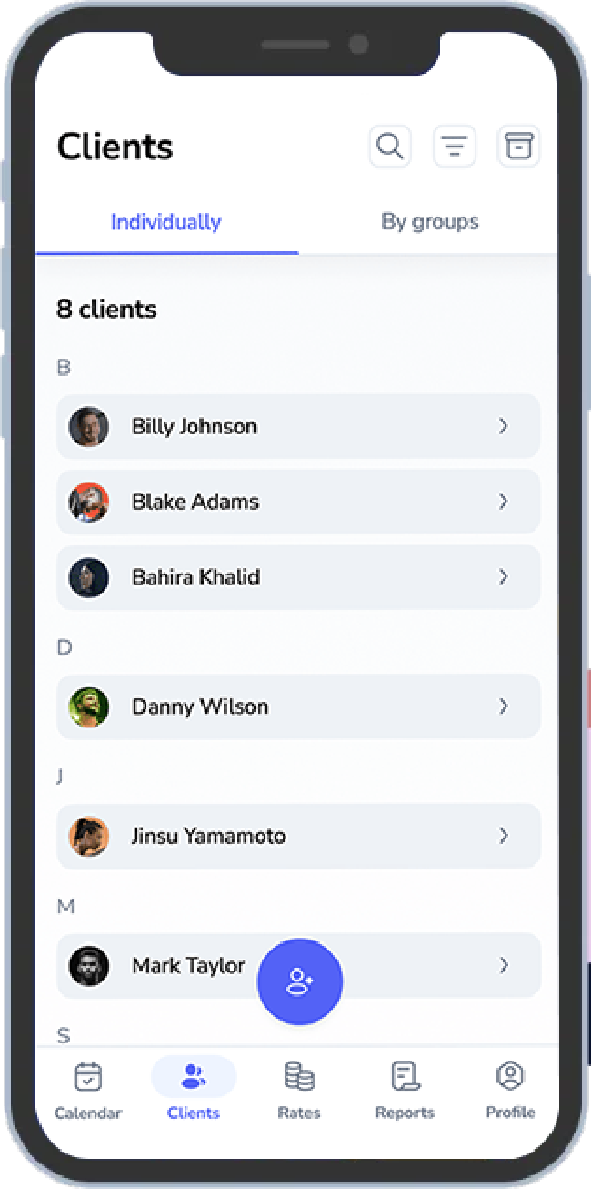 Personal Trainer App Features
