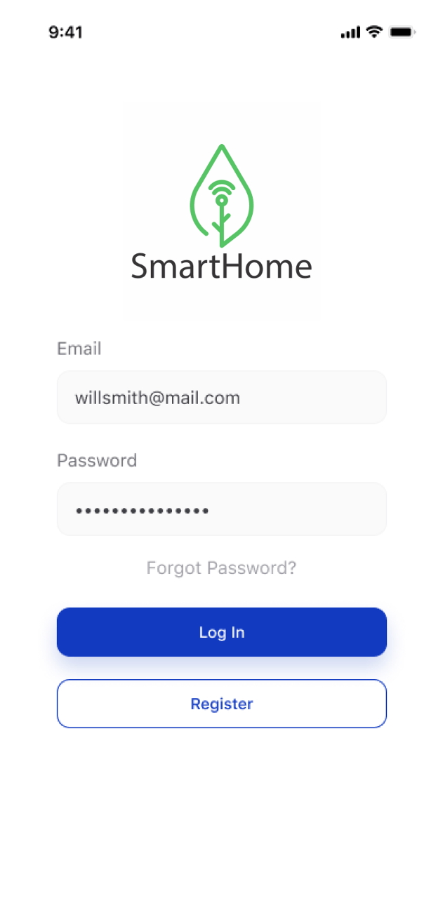 Home Services App Screen