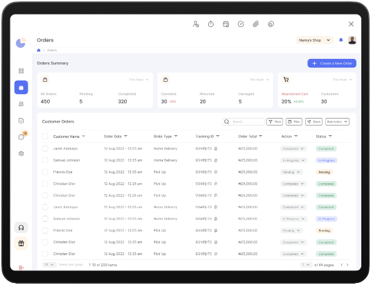 Order Mangement Portal